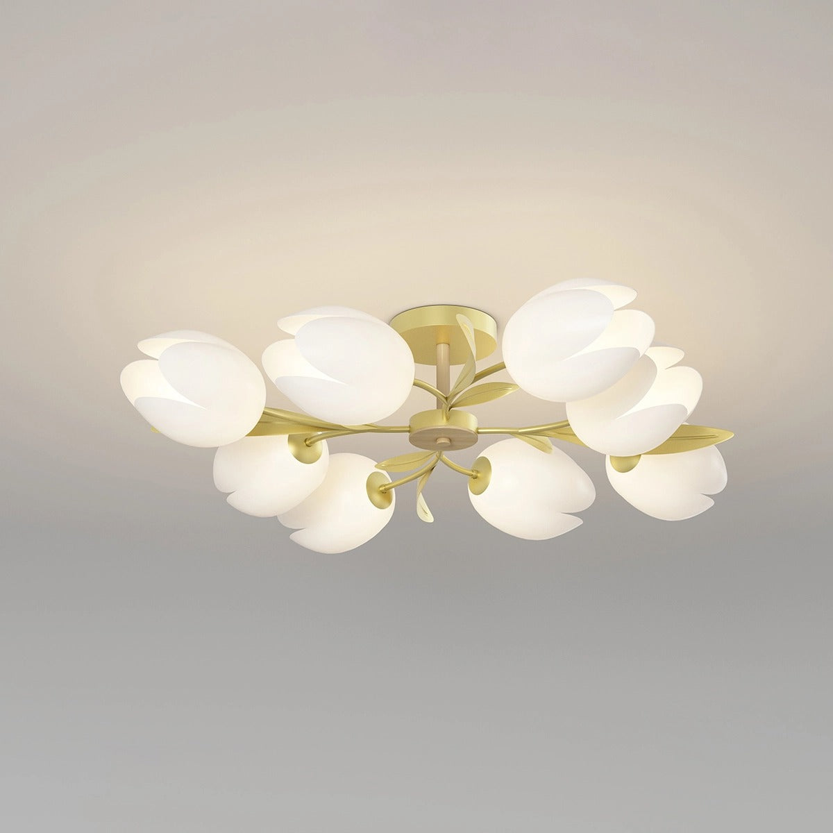 Feyran Magnolia Bud Living Room Chandelier