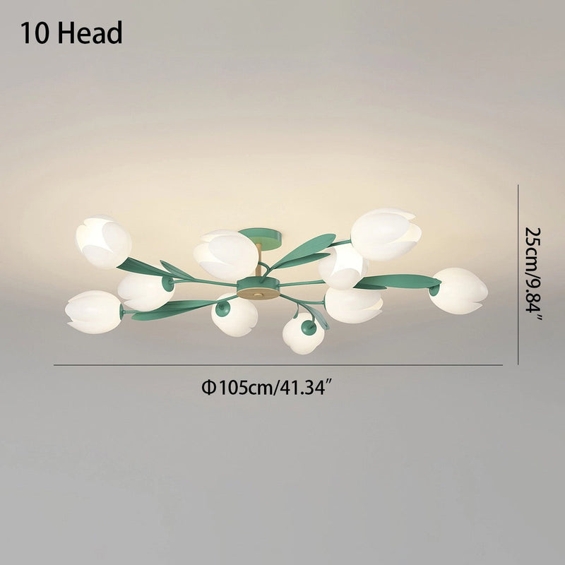 Feyran Magnolia Bud Living Room Chandelier