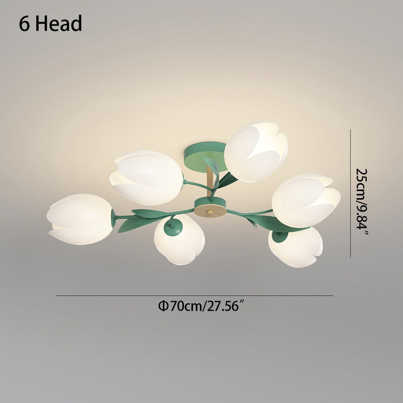 Feyran Magnolia Bud Living Room Chandelier