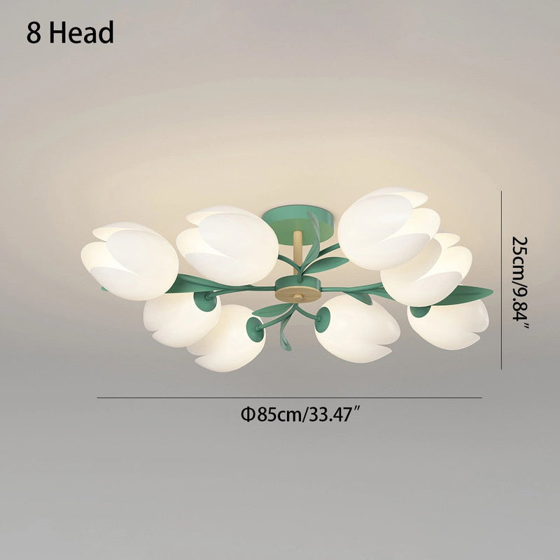 Feyran Magnolia Bud Living Room Chandelier