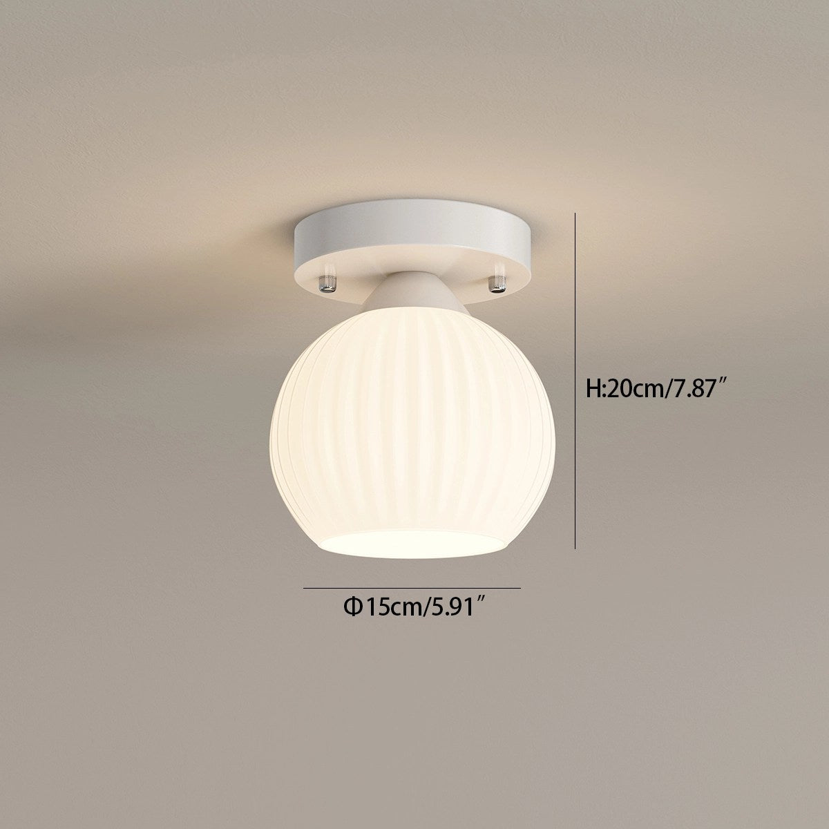Feyran Lily Of The Valley Foyer Ceiling Light