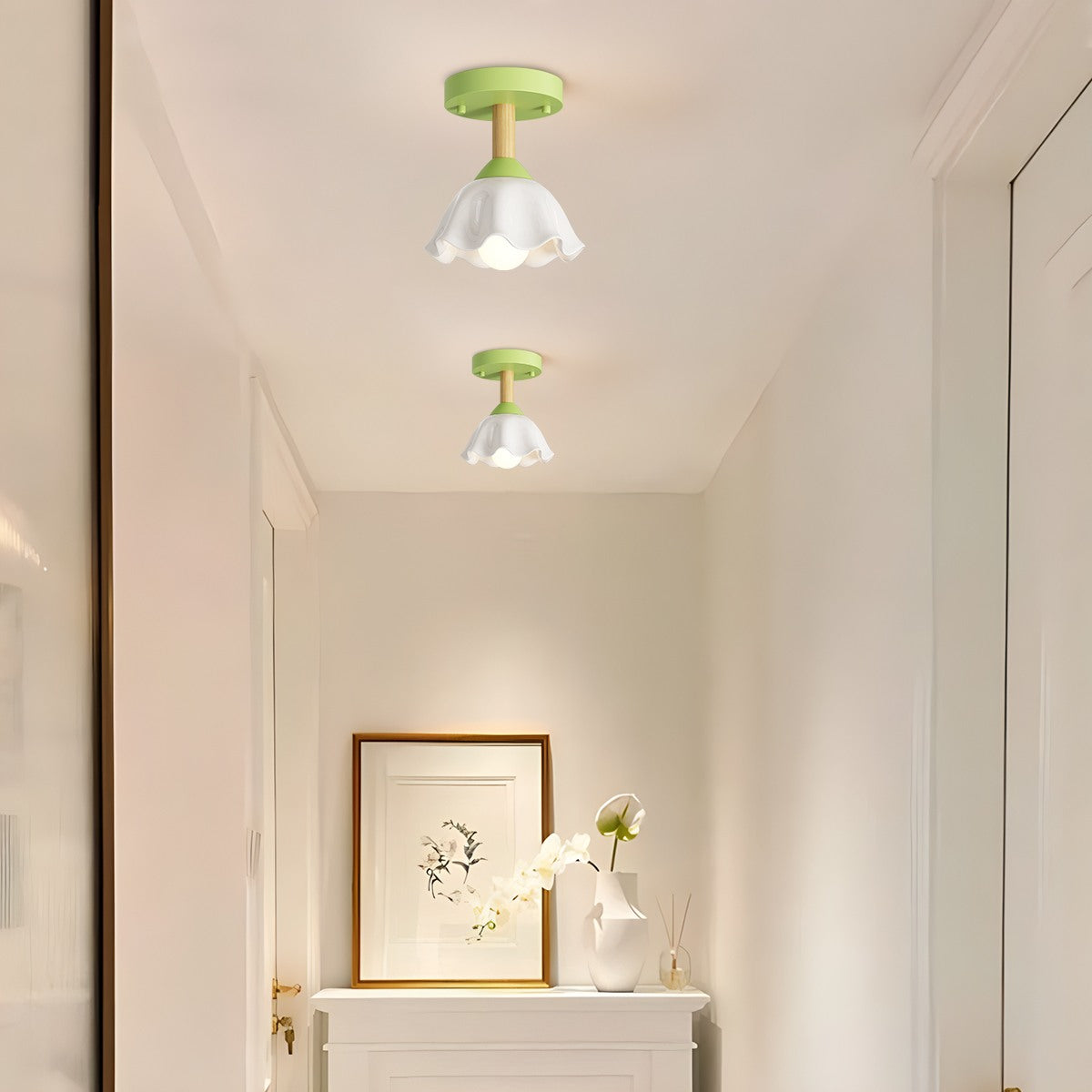 Feyran Pastoral Style LED Flower Ceiling Light