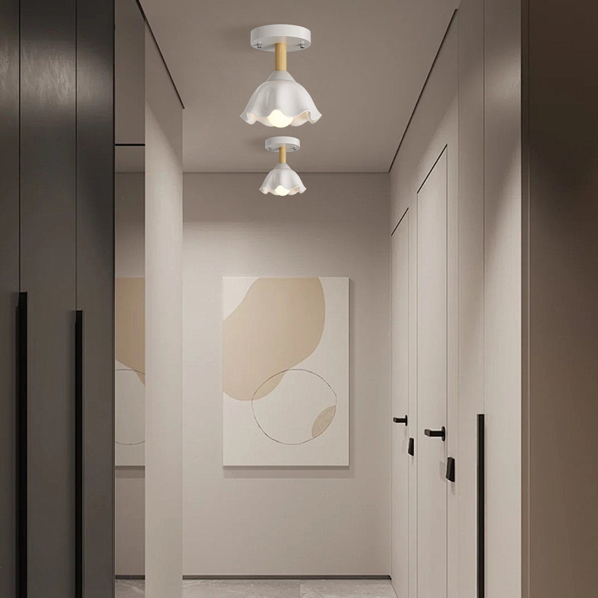 Feyran Pastoral Style LED Flower Ceiling Light