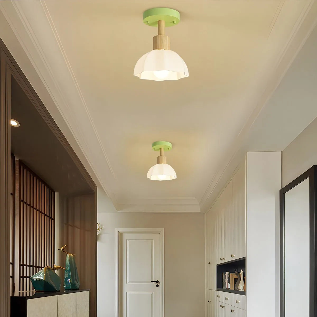 Feyran Nordic Corridor Glass Ceiling Lamp