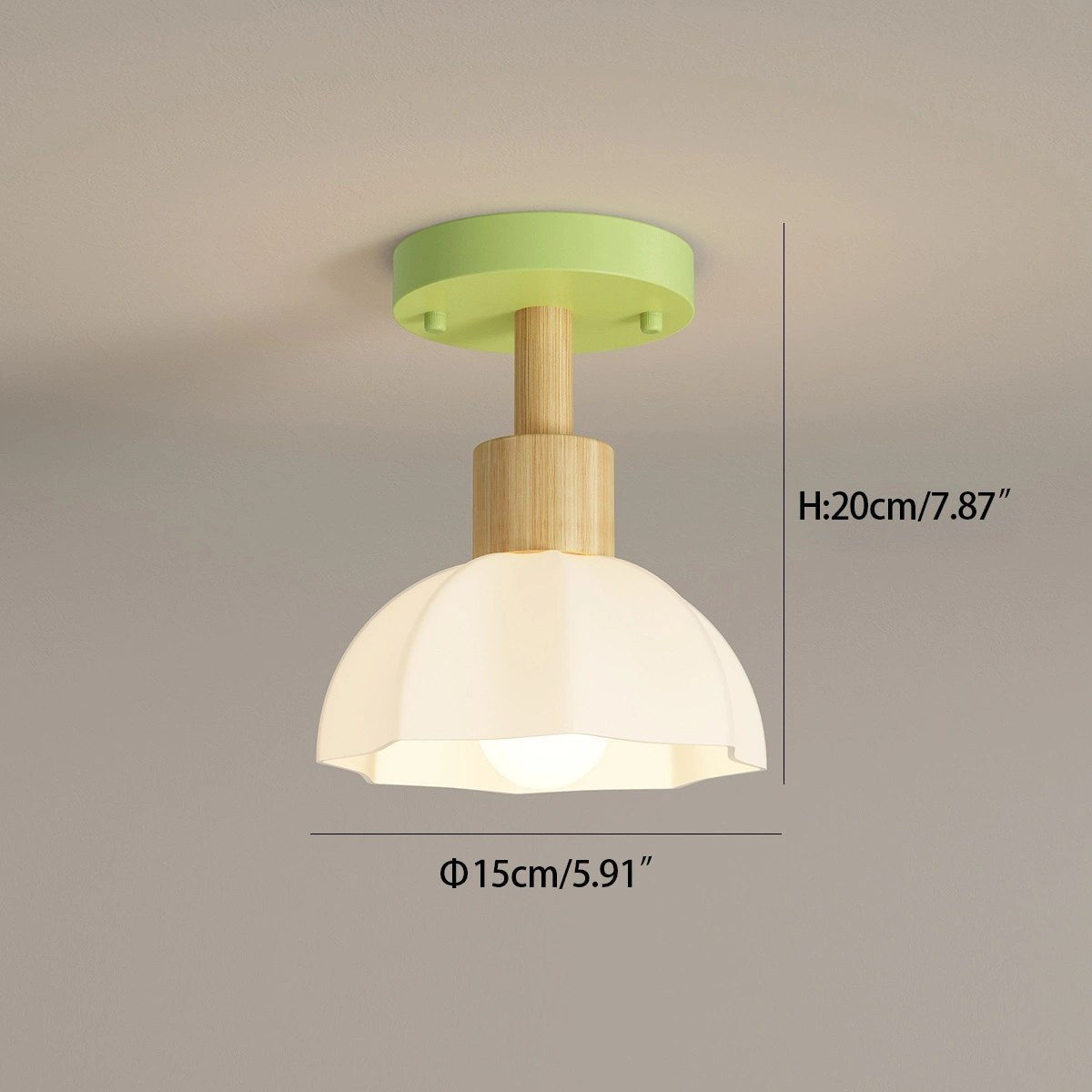 Feyran Nordic Corridor Glass Ceiling Lamp