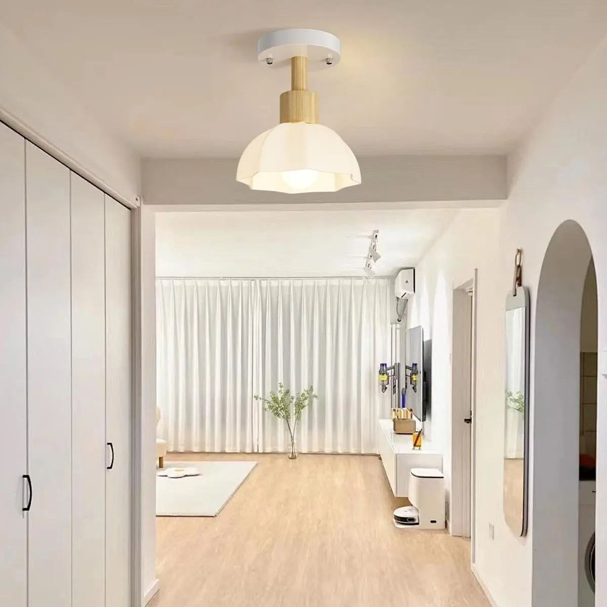 Feyran Nordic Corridor Glass Ceiling Lamp