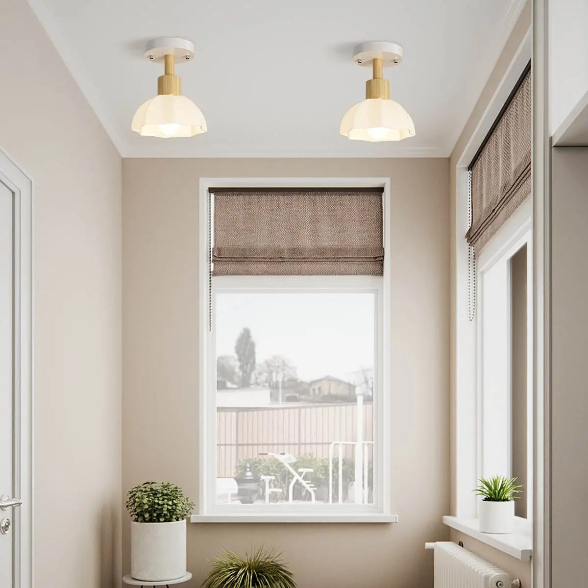 Feyran Nordic Corridor Glass Ceiling Lamp