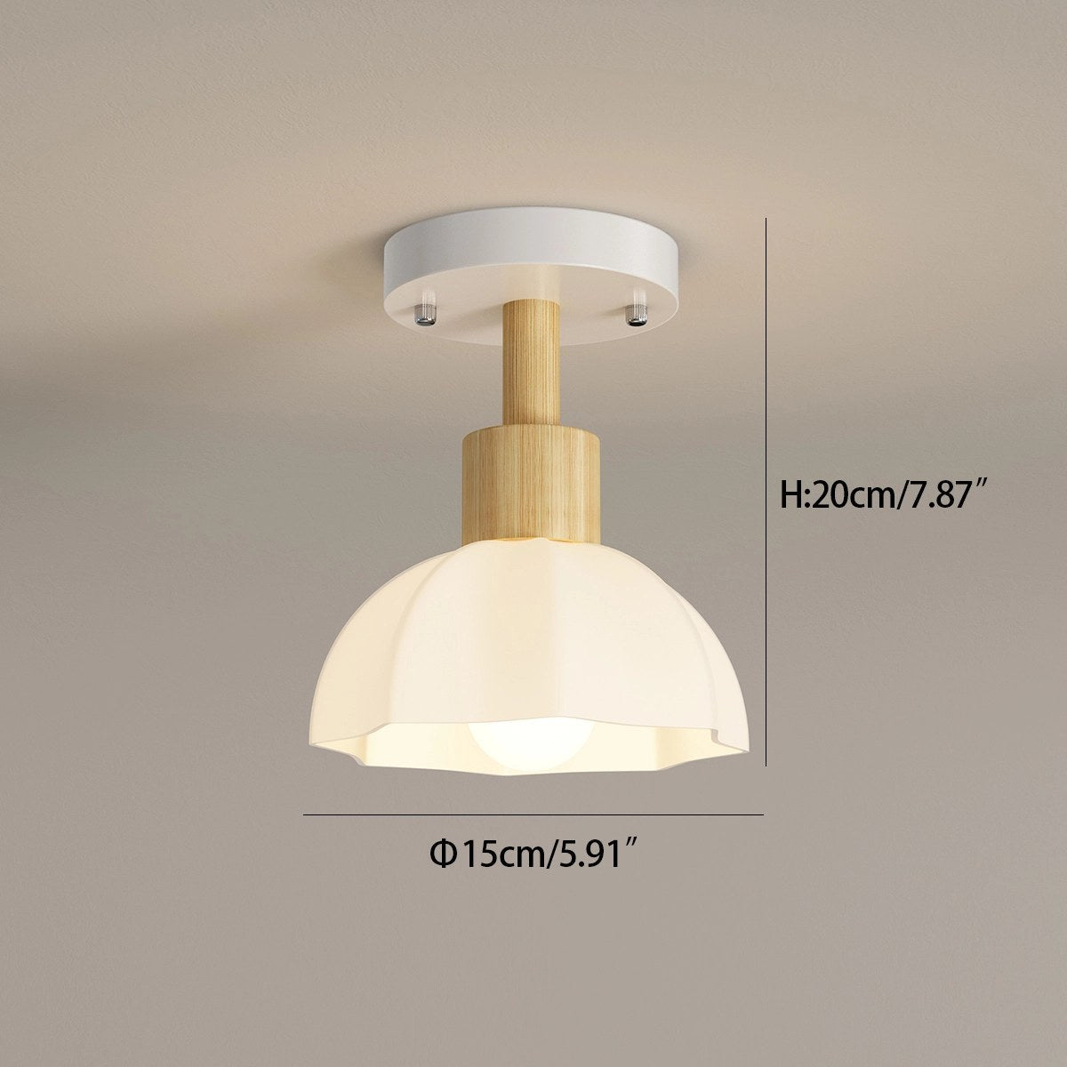 Feyran Nordic Corridor Glass Ceiling Lamp