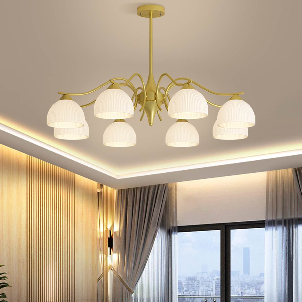 Feyran French Pastoral Living Room Chandelier