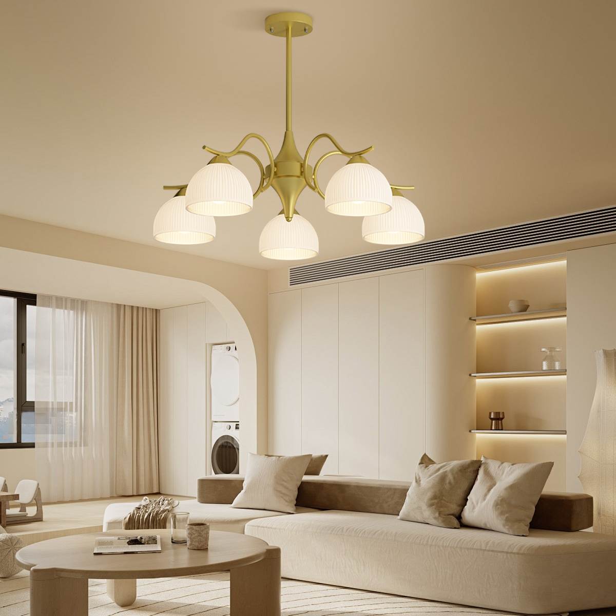 Feyran French Pastoral Living Room Chandelier