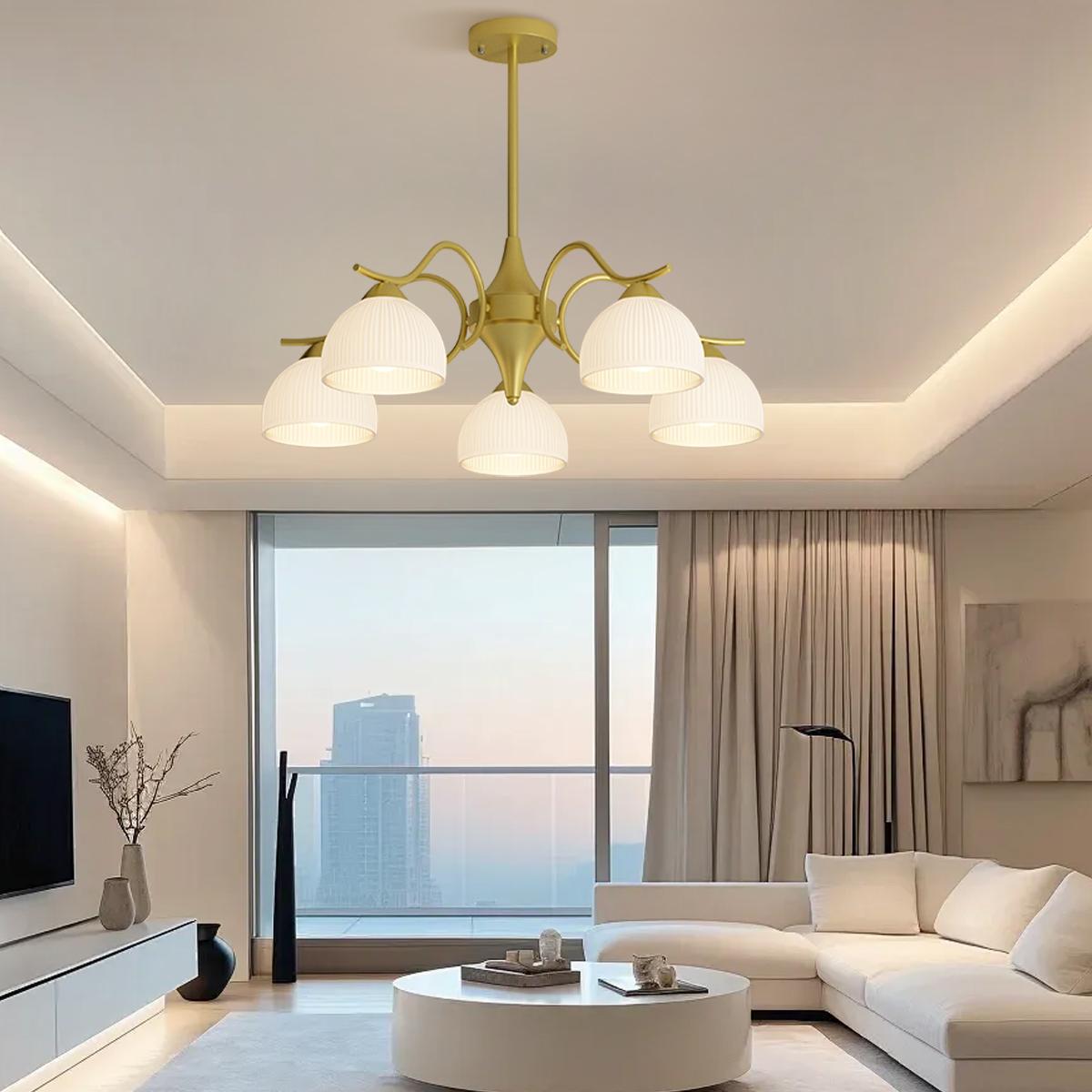 Feyran French Pastoral Living Room Chandelier