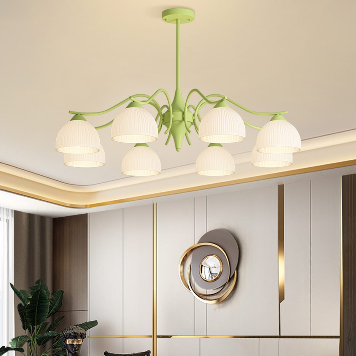 Feyran French Pastoral Living Room Chandelier