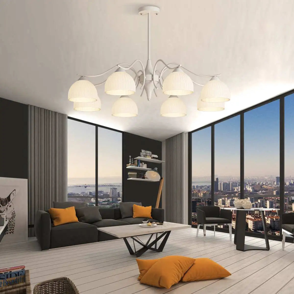 Feyran French Pastoral Living Room Chandelier