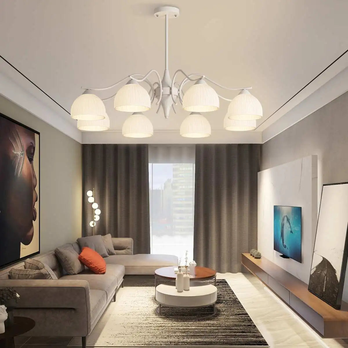 Feyran French Pastoral Living Room Chandelier