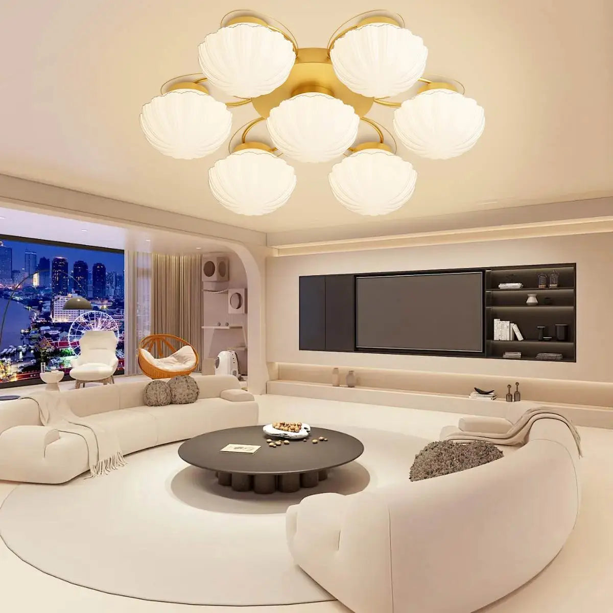 Feyran Creative Flower Living Room Ceiling Lamp