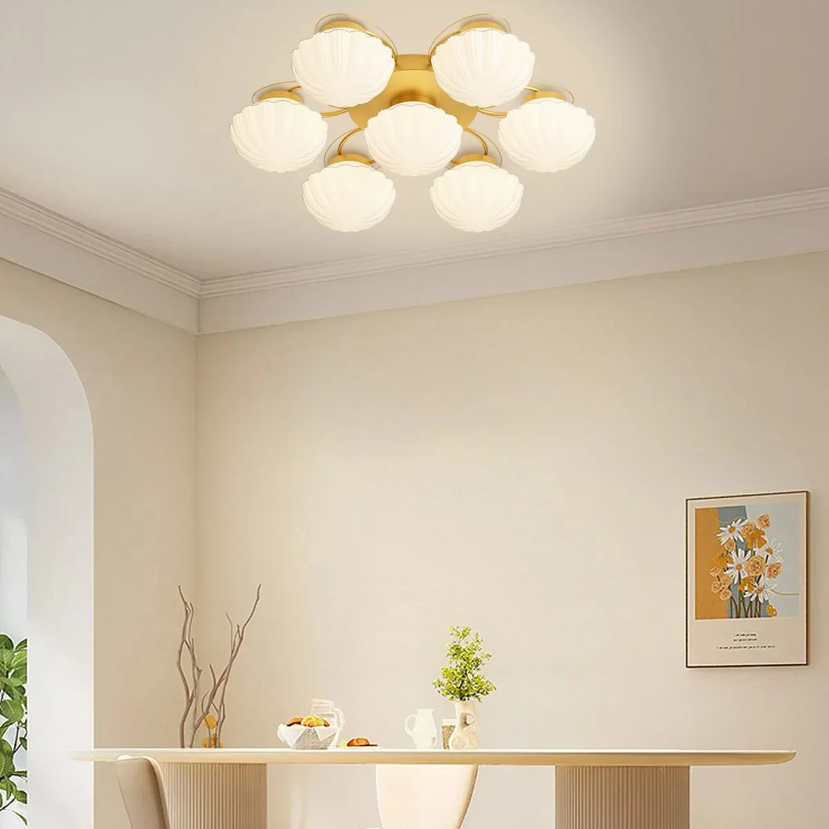 Feyran Creative Flower Living Room Ceiling Lamp