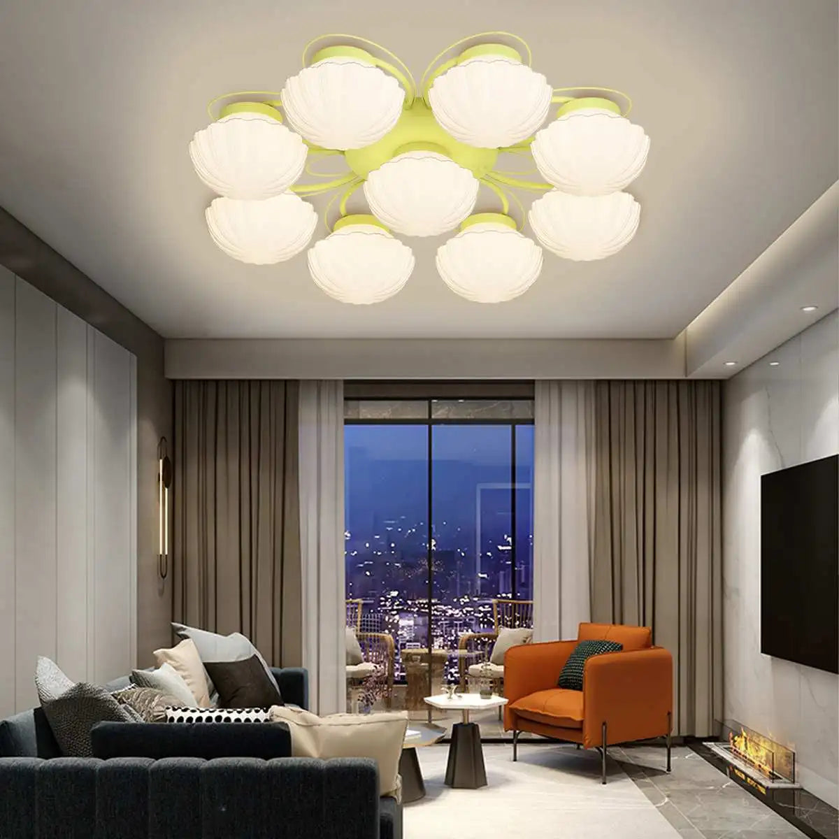 Feyran Creative Flower Living Room Ceiling Lamp