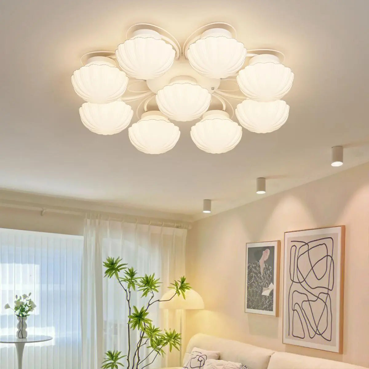 Feyran Creative Flower Living Room Ceiling Lamp