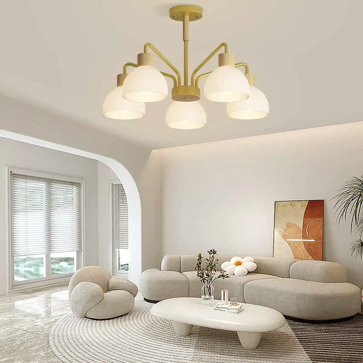 Feyran American Country Retro Living Room Chandelier