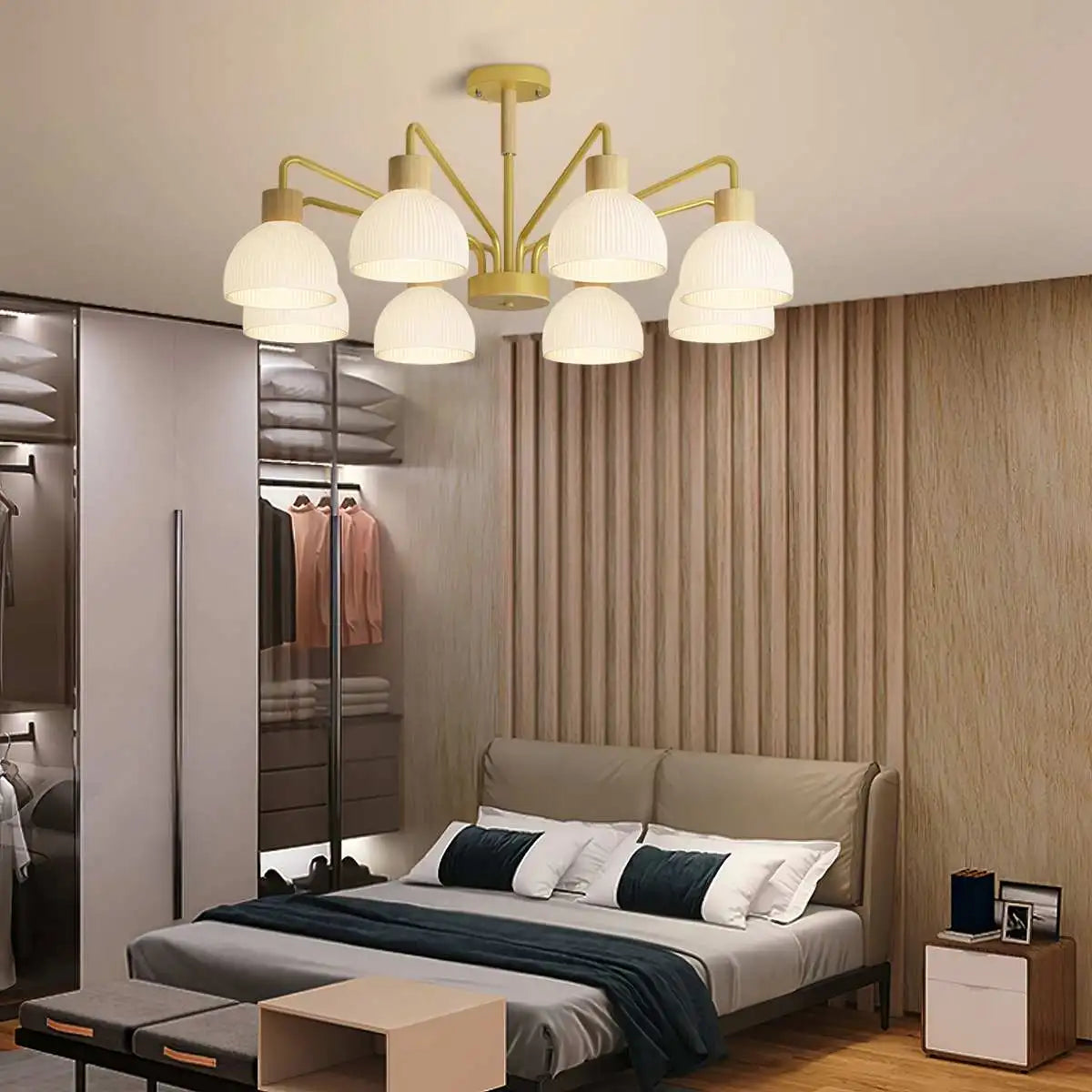Feyran American Country Retro Living Room Chandelier