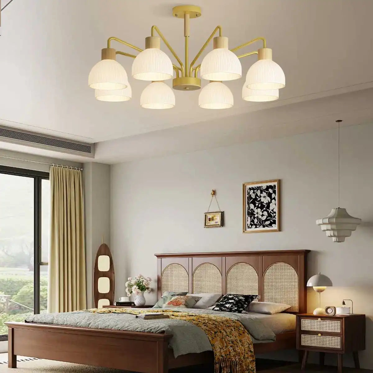 Feyran American Country Retro Living Room Chandelier