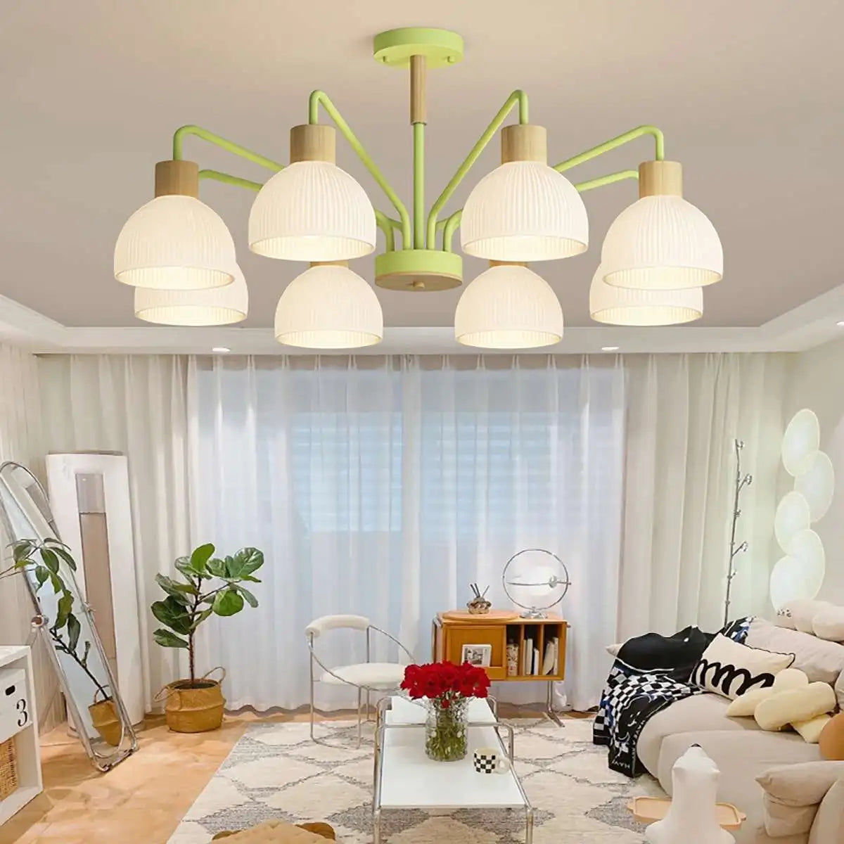 Feyran American Country Retro Living Room Chandelier
