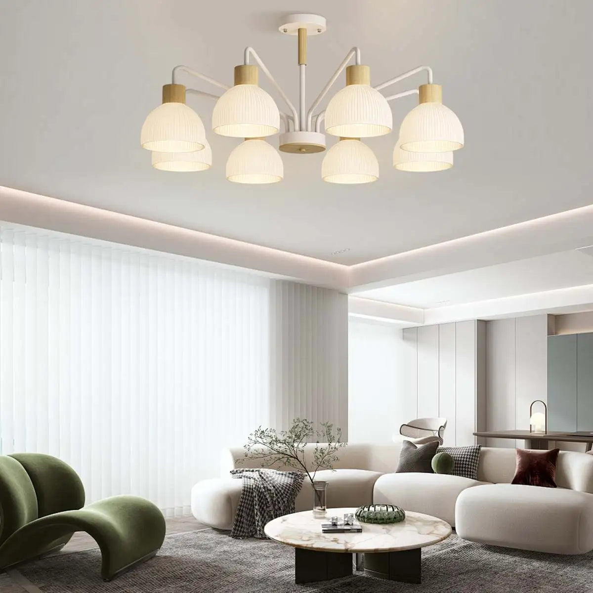 Feyran American Country Retro Living Room Chandelier