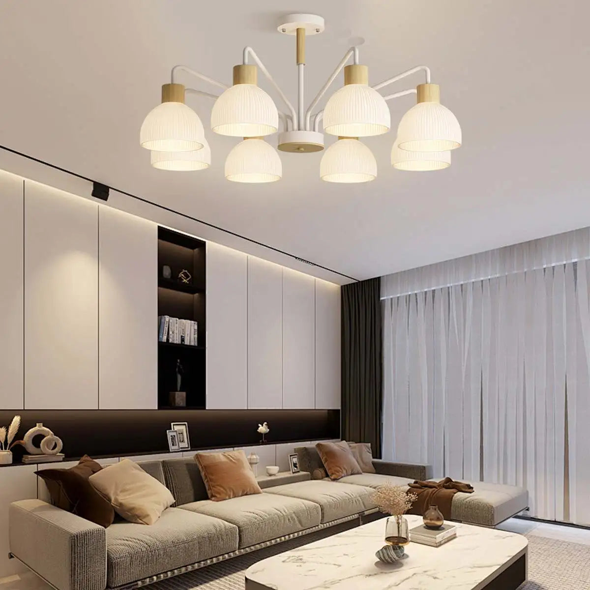 Feyran American Country Retro Living Room Chandelier