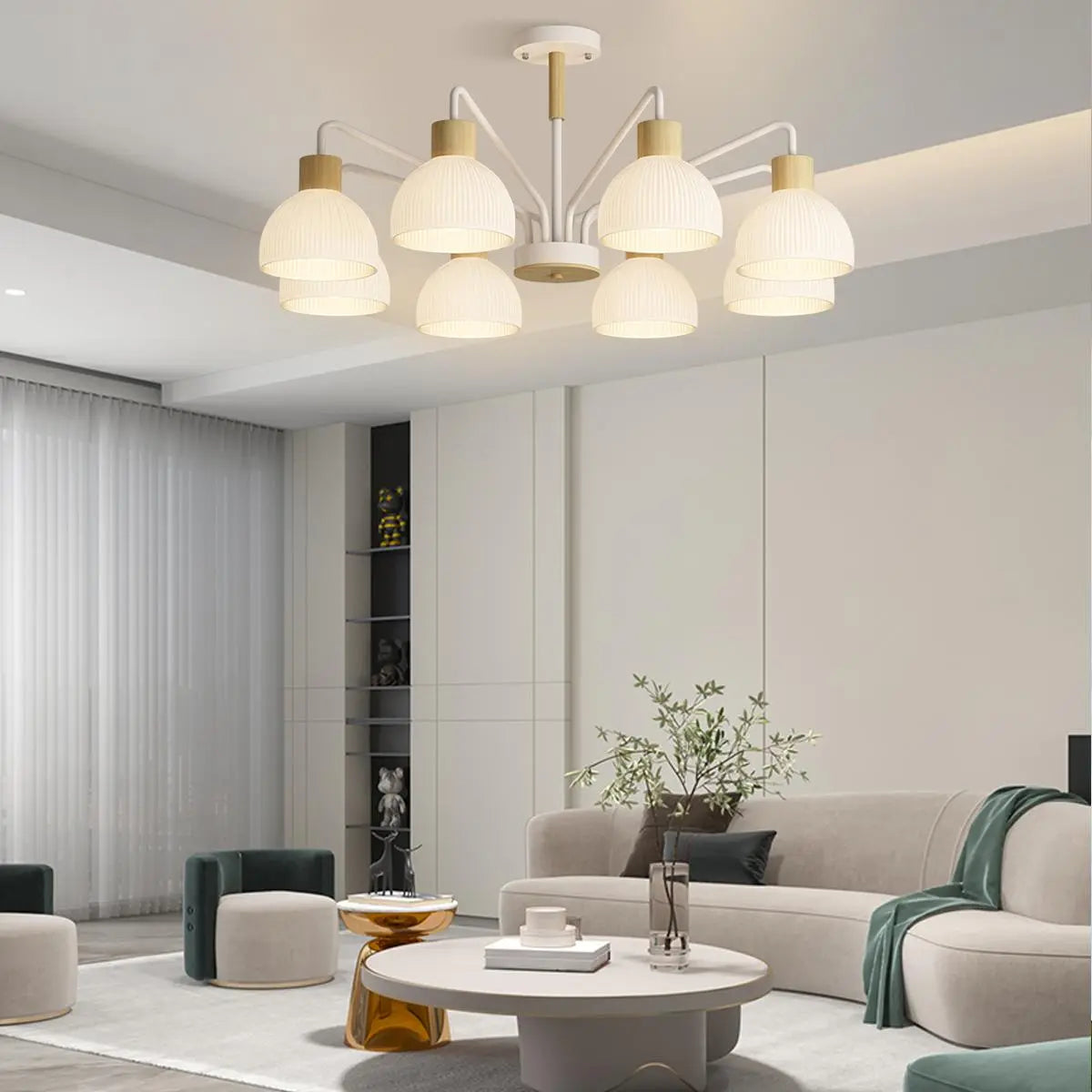 Feyran American Country Retro Living Room Chandelier