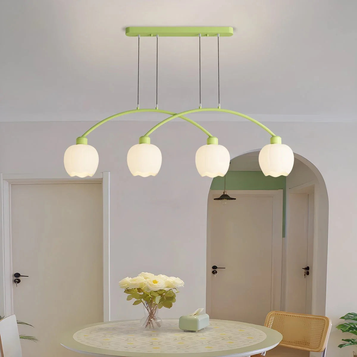 Feyran Nordic Simple 3-4 Head Flower Chandelier