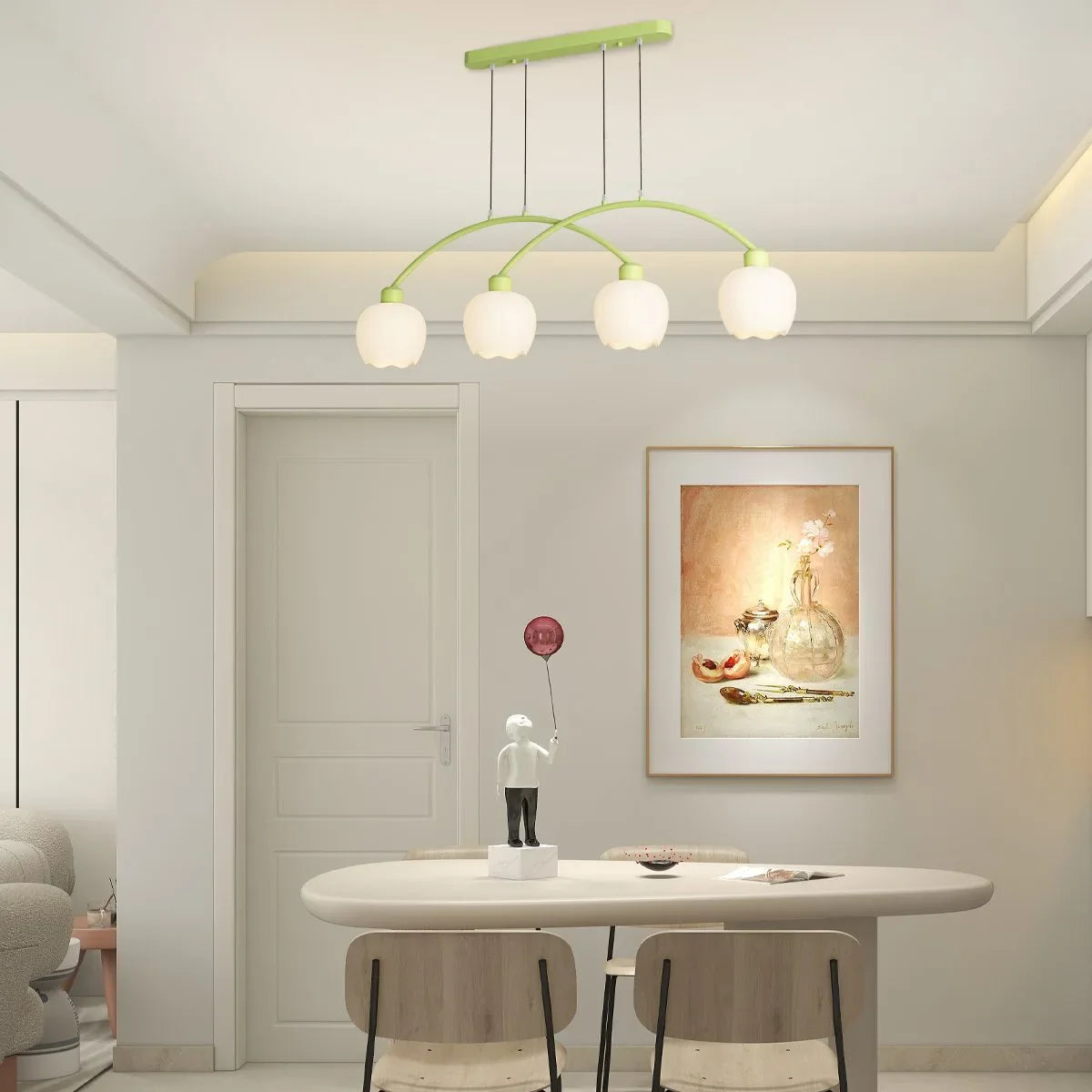 Feyran Nordic Simple 3-4 Head Flower Chandelier