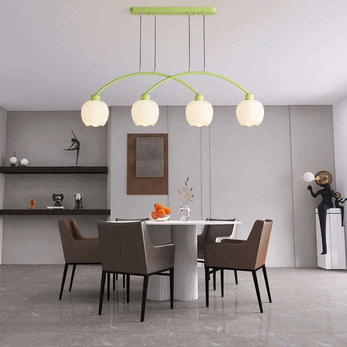 Feyran Nordic Simple 3-4 Head Flower Chandelier