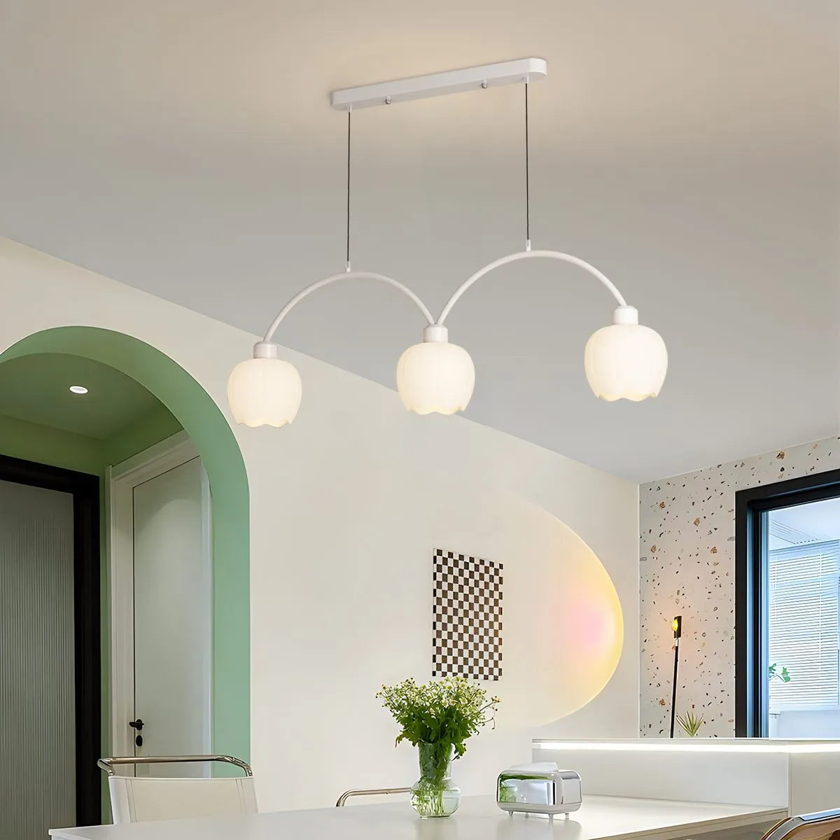 Feyran Nordic Simple 3-4 Head Flower Chandelier