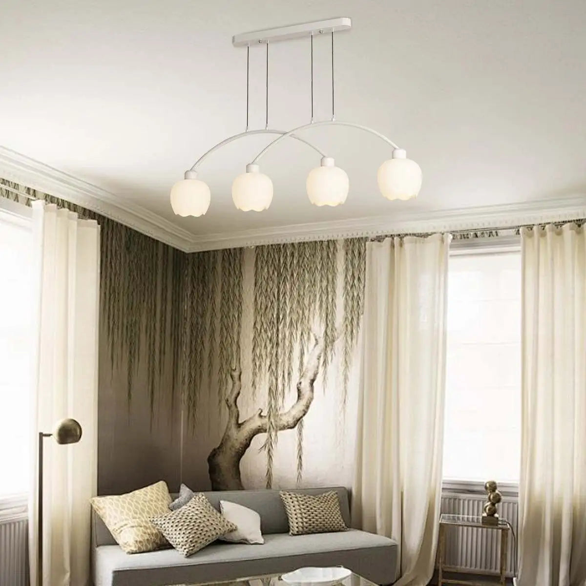 Feyran Nordic Simple 3-4 Head Flower Chandelier