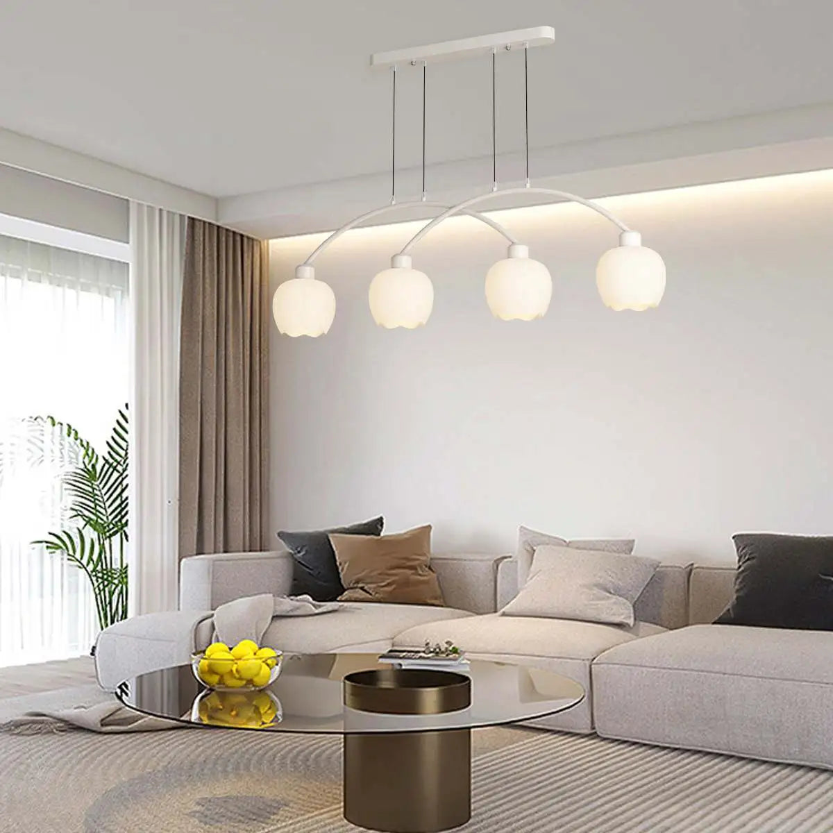 Feyran Nordic Simple 3-4 Head Flower Chandelier