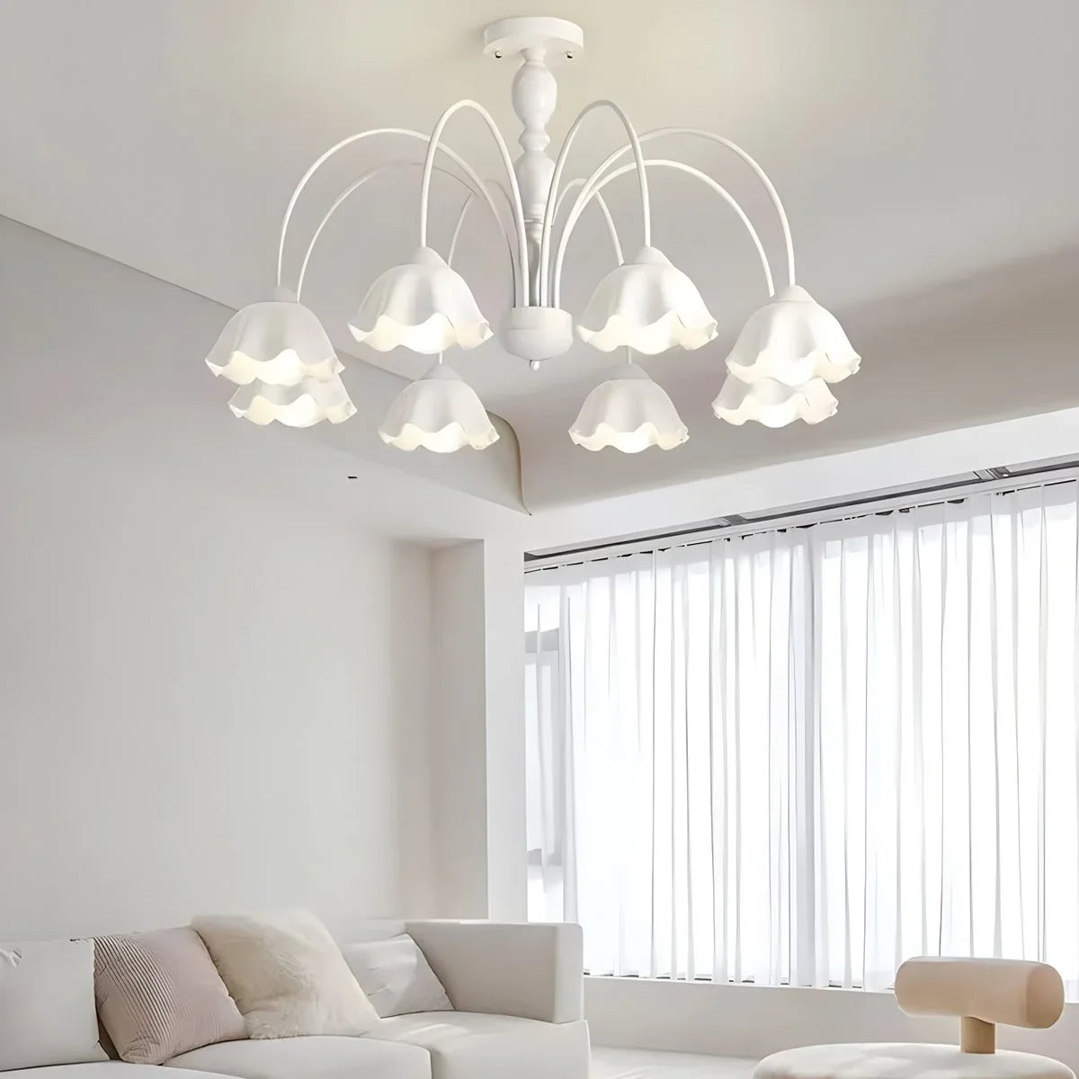 Feyran French Pastoral Style Flower Chandelier