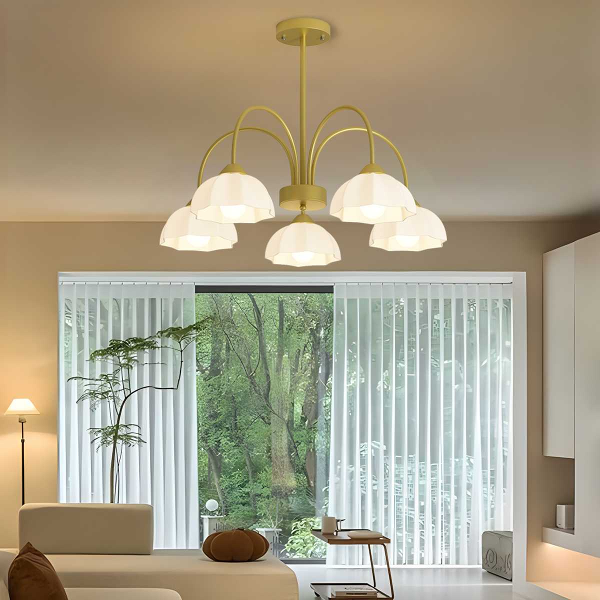 Feyran Nordic Modern Light Luxury Flower Chandelier