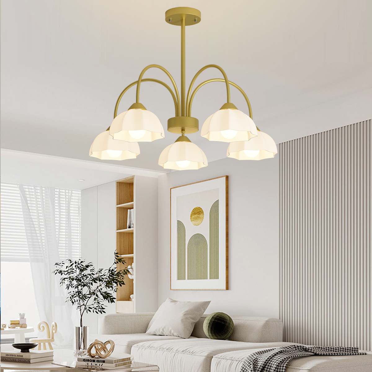 Feyran Nordic Modern Light Luxury Flower Chandelier