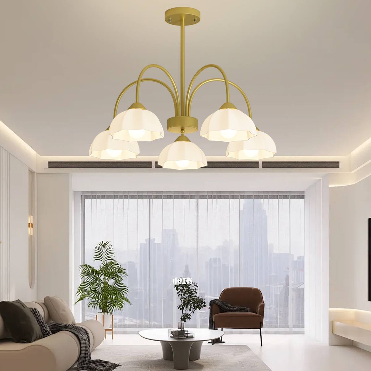 Feyran Nordic Modern Light Luxury Flower Chandelier