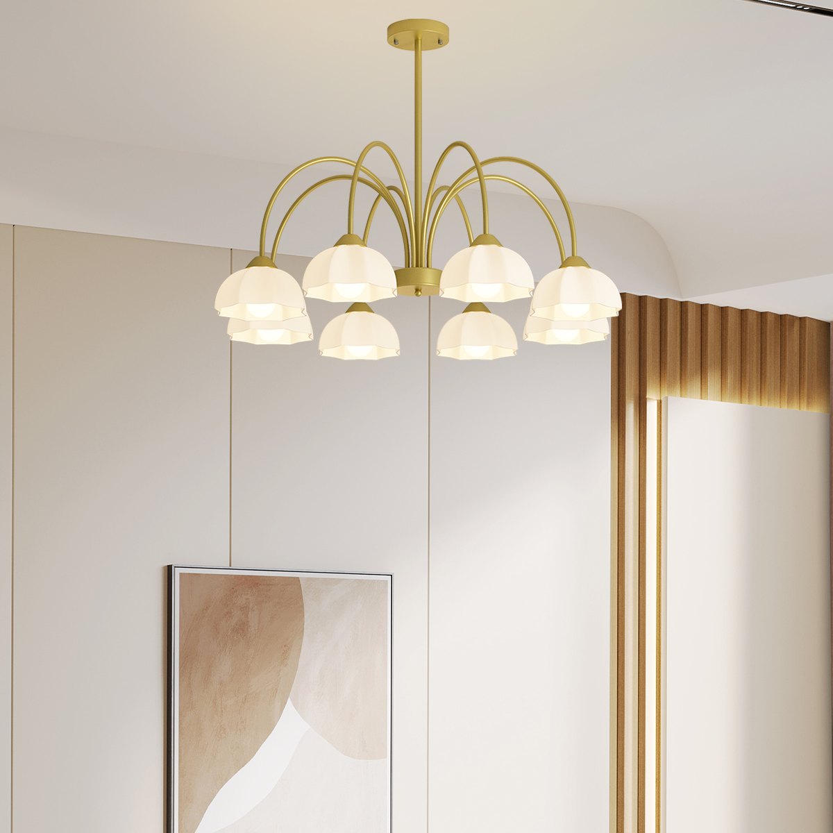 Feyran Nordic Modern Light Luxury Flower Chandelier
