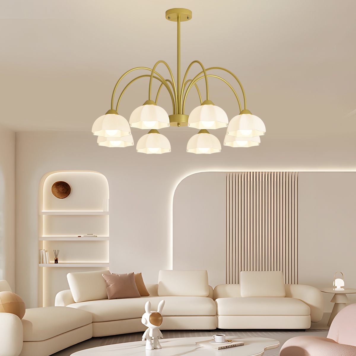 Feyran Nordic Modern Light Luxury Flower Chandelier