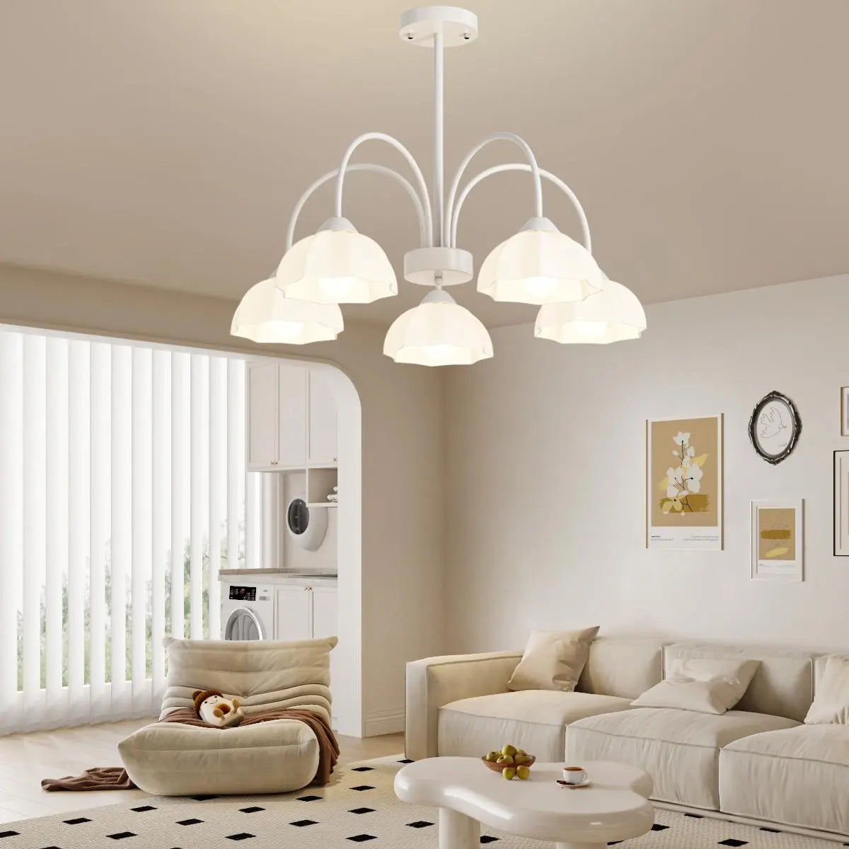 Feyran Nordic Modern Light Luxury Flower Chandelier