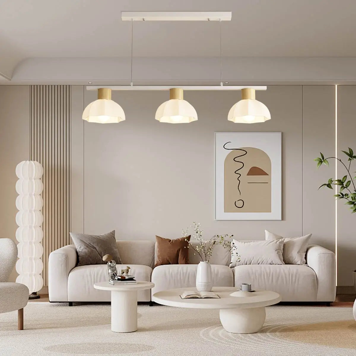 Feyran Creative Retro 3-Head Flower Chandelier