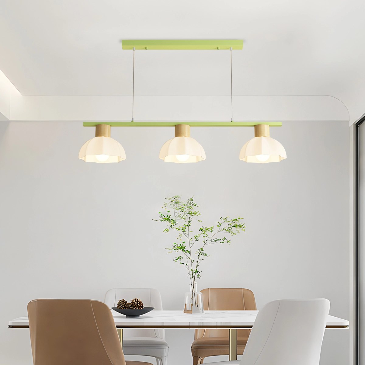 Feyran Creative Retro 3-Head Flower Chandelier