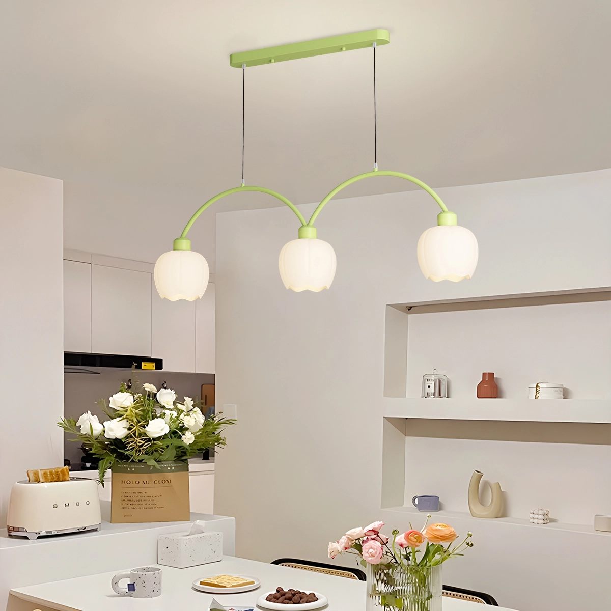 Feyran Nordic Simple 3-4 Head Flower Chandelier