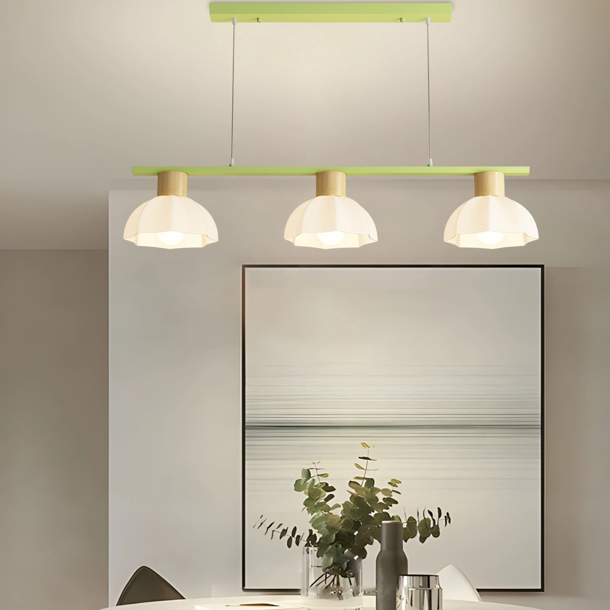 Feyran Creative Retro 3-Head Flower Chandelier