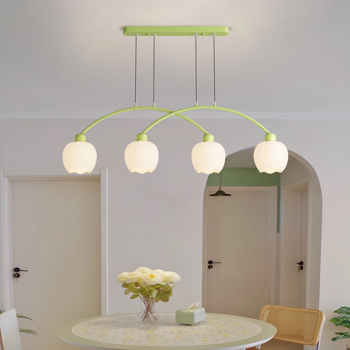 Feyran Nordic Simple 3-4 Head Flower Chandelier