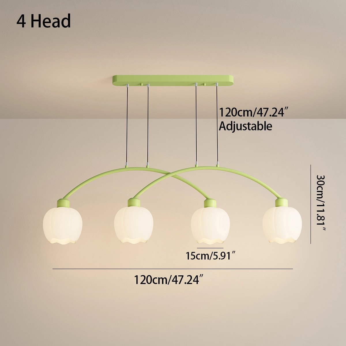Feyran Nordic Simple 3-4 Head Flower Chandelier