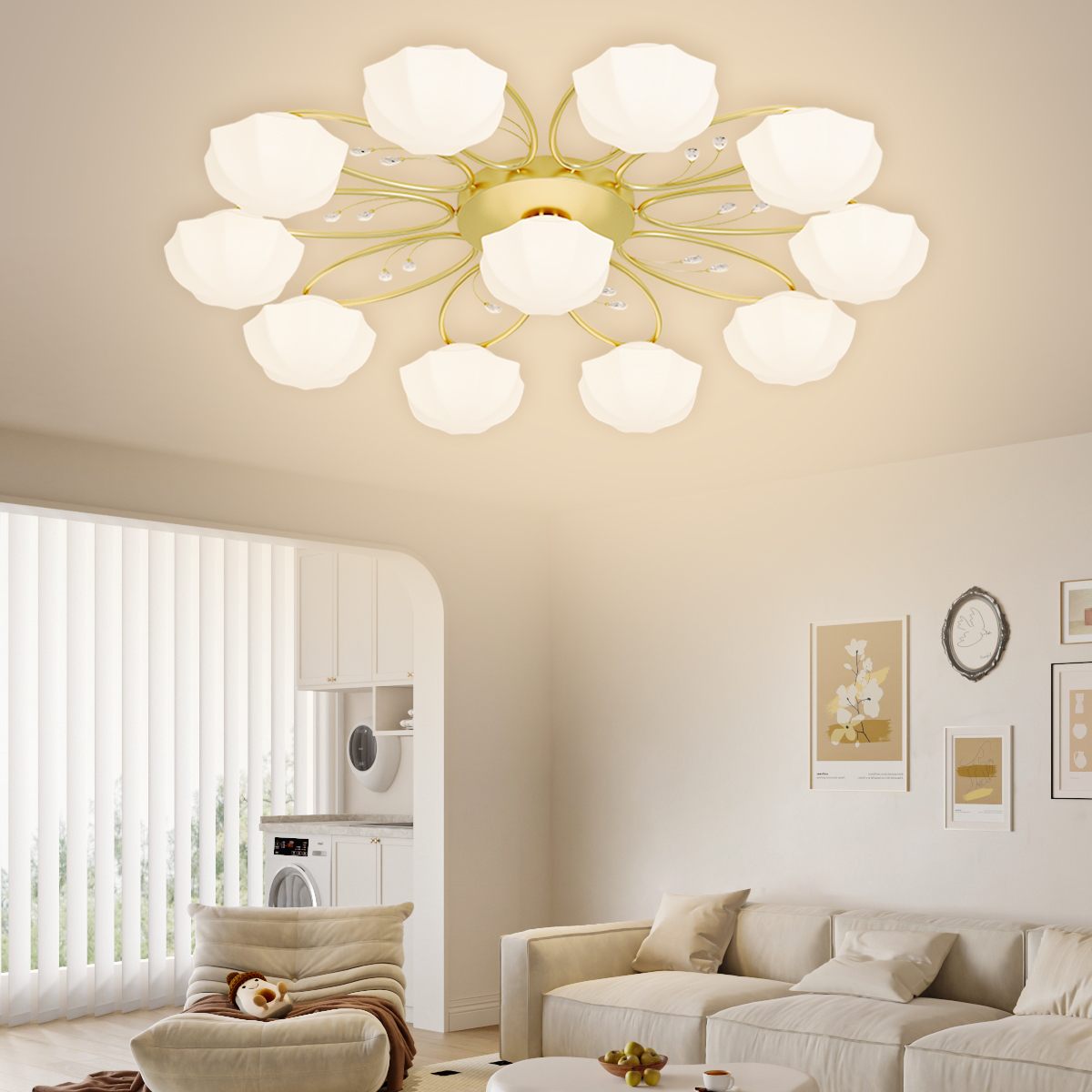 Feyran Light Luxury French Bud Ceiling Lamp