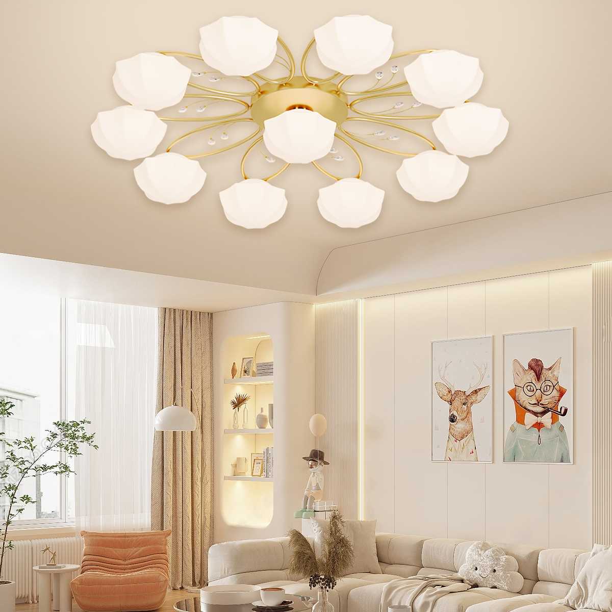 Feyran Light Luxury French Bud Ceiling Lamp